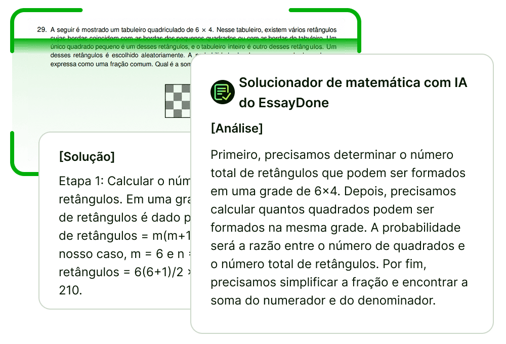 Soluções passo a passo com raciocínio completo