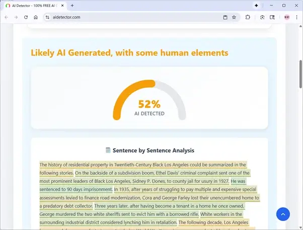 AiDetector überprüft gemischtes KI- und menschliches Schreiben AiDetector überprüft gemischtes KI- und menschliches Schreiben