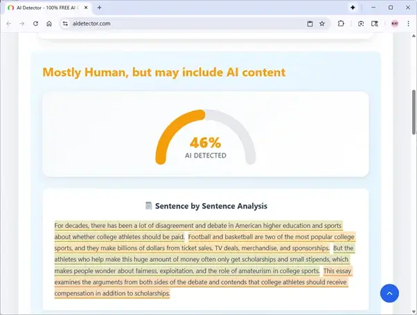 AiDetector überprüft von QuillBot vermenschlichten Text AiDetector überprüft von QuillBot vermenschlichten Text