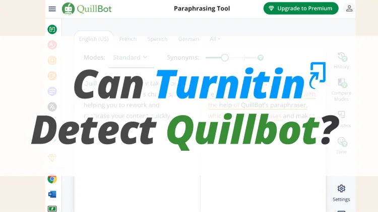 Turnitin peut-il détecter Quillbot premier écran