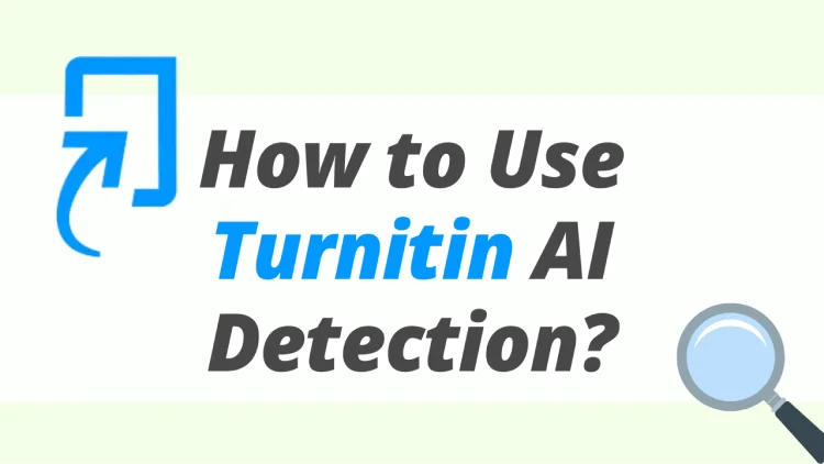 Comment utiliser la détection d’IA de Turnitin — premier écran