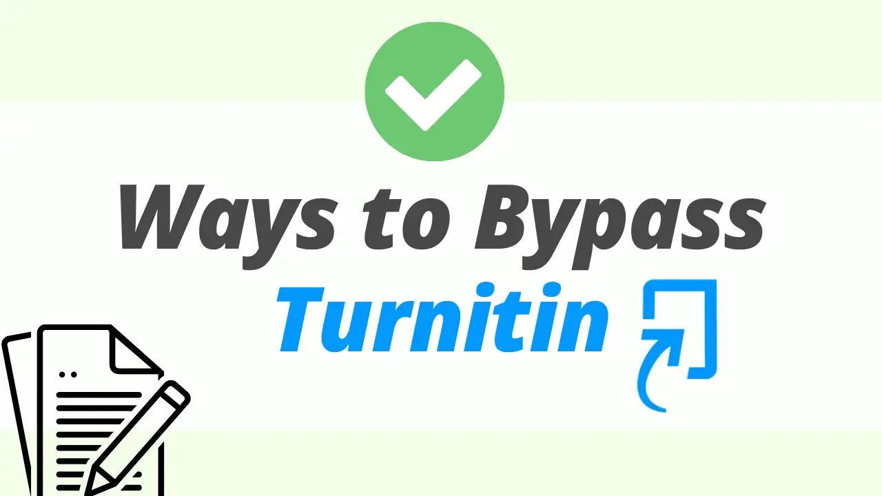 Solutions pour contourner le premier écran de Turnitin