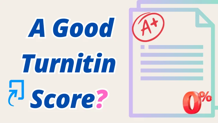 Une bonne bannière de score Turnitin