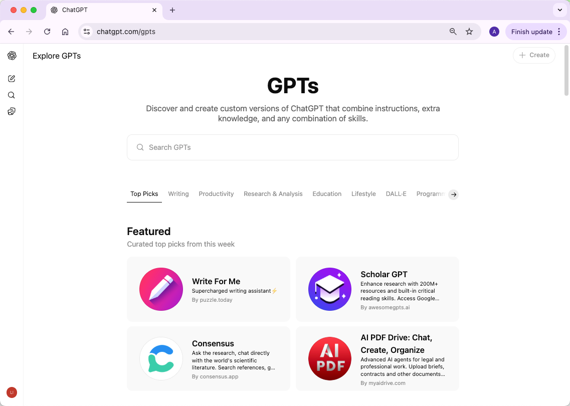 ChatGPT custom versions 