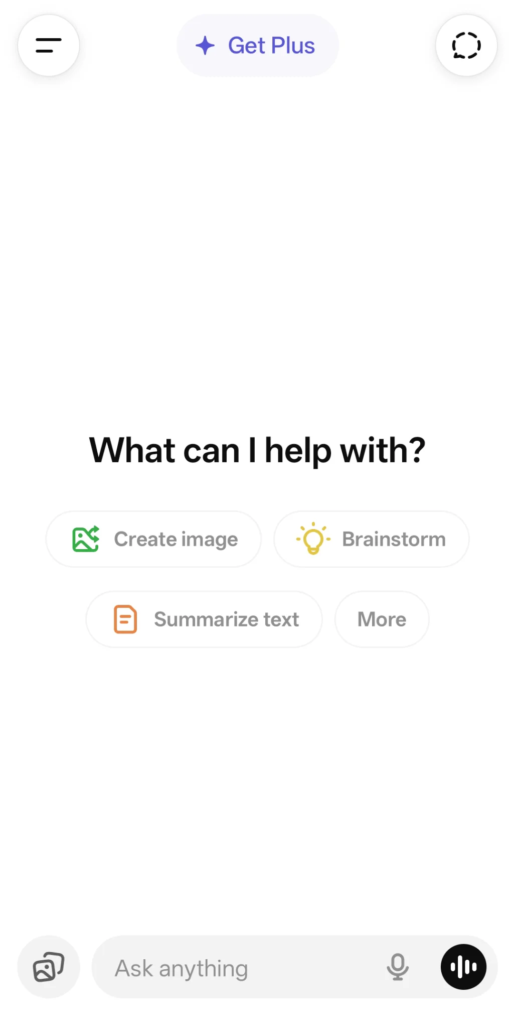 ChatGPT mobile microphone voice icon 