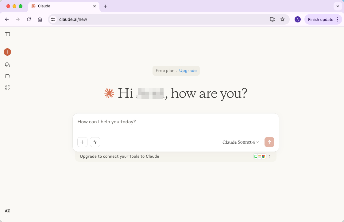 Claude Homepage
