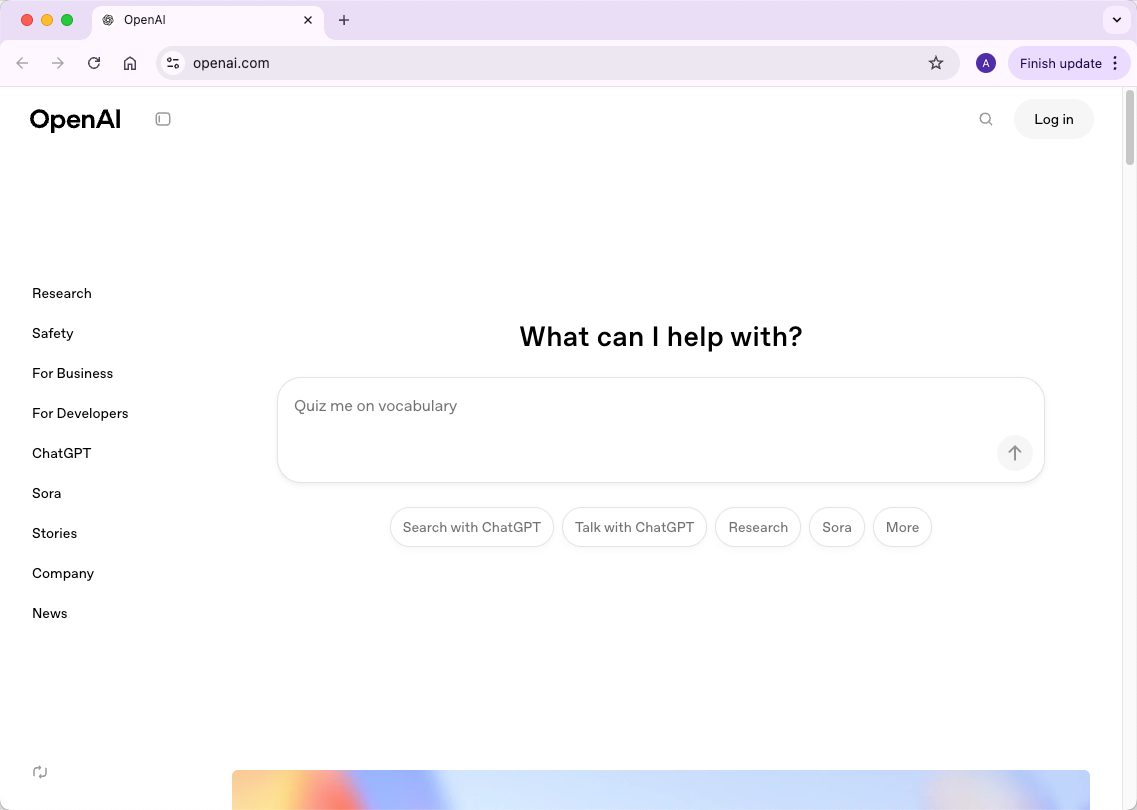 OpenAI Homepage