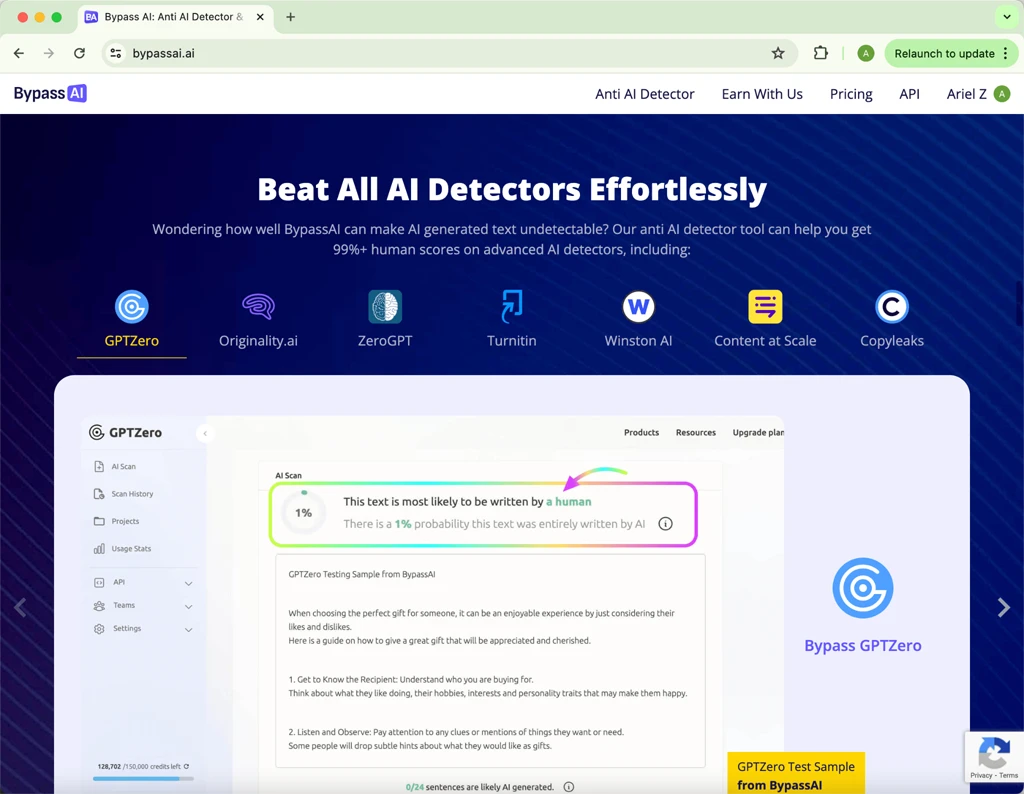 A Promessa do Bypass AI de Superar Todos os Detectores de IA 