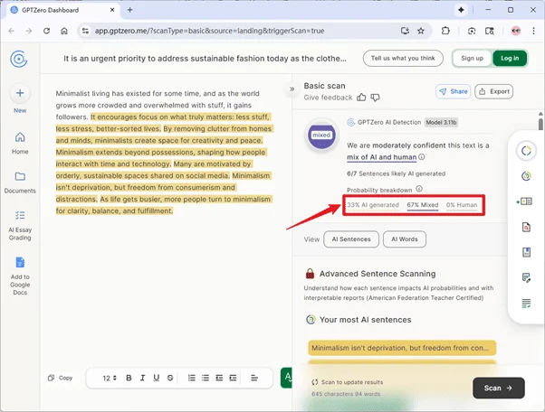 GPTzero scores grammatically-optimized Tenorshare AI humanized text 100% AI GPTzero scores grammatically-optimized Tenorshare AI humanized text 100% AI
