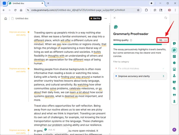 Grammarly Scoring Ryne AI Humanized Text Amended Version 90 Grammarly Scoring Ryne AI Humanized Text Amended Version 90
