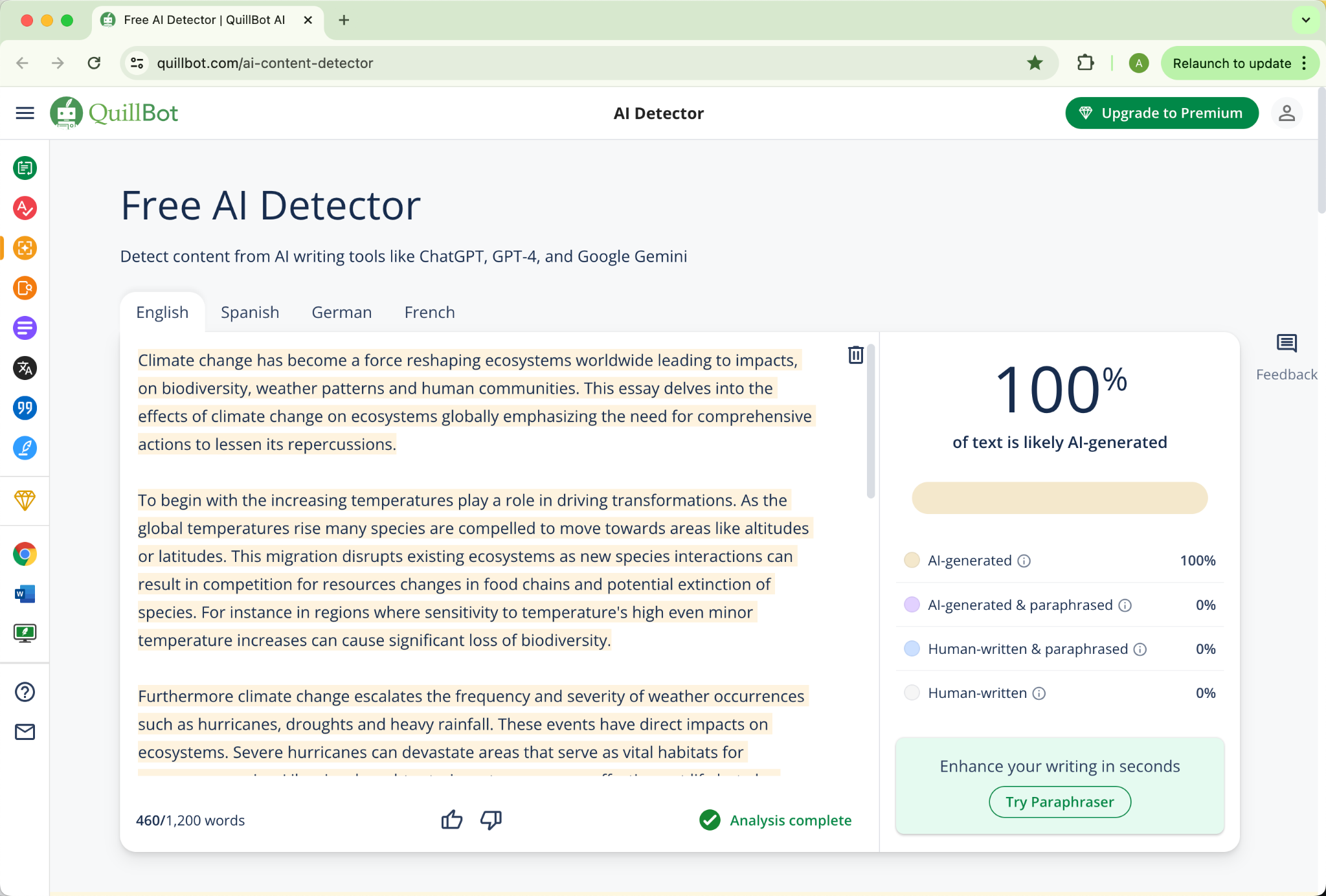Quillbot Undetectable.Ai Humanization Initial Output Grammarly Amended Version 100 Ai
