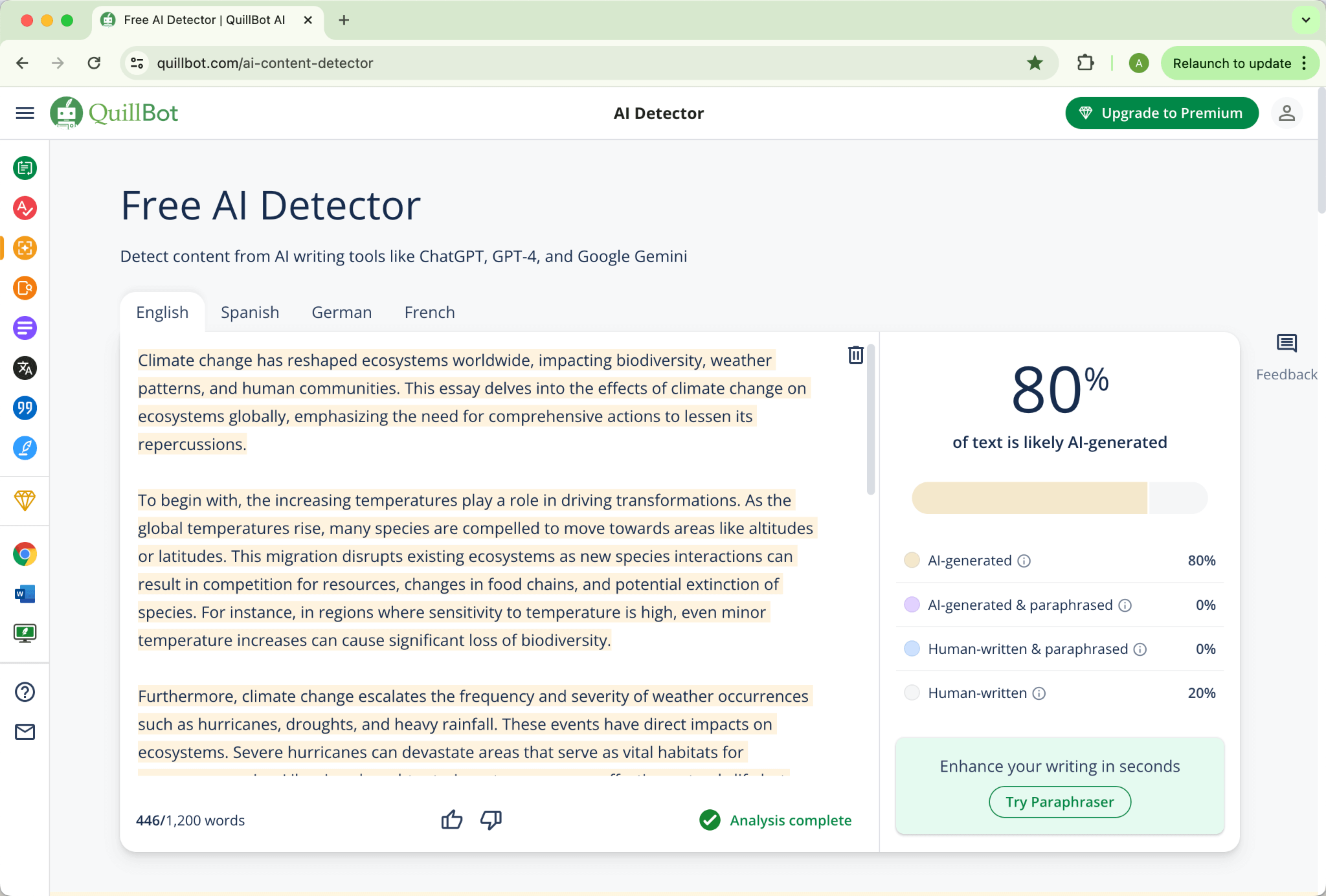 Quillbot Undetectable.Ai Humanization Output Grammarly Amended Version 80 Ai