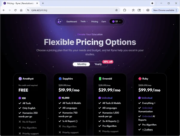 Ryne AI Pricing Ryne AI Pricing
