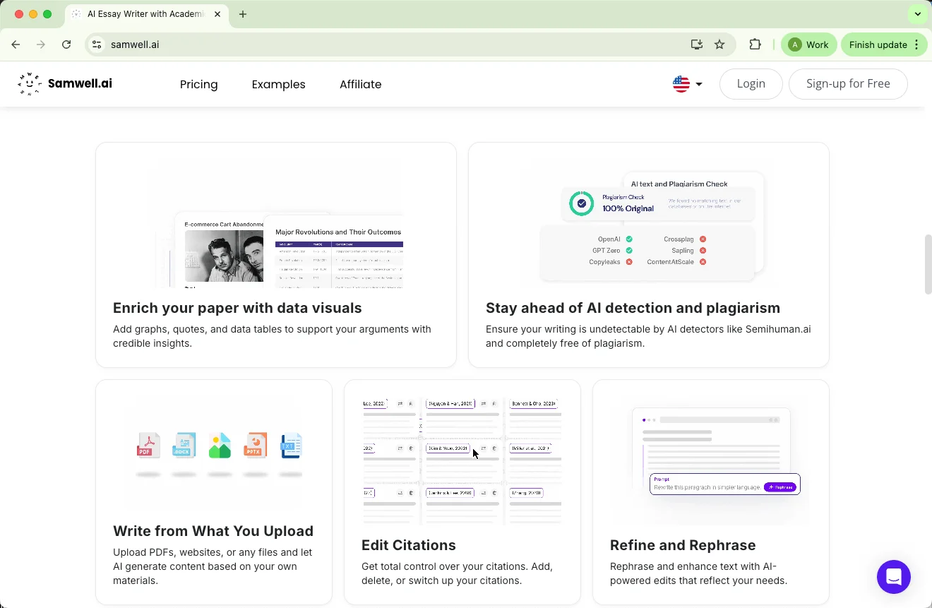 Samwell AI more features Samwell AI more features