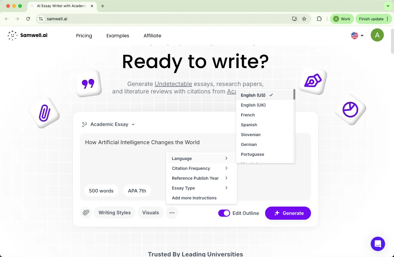 Samwell essay writing settings Samwell essay writing settings