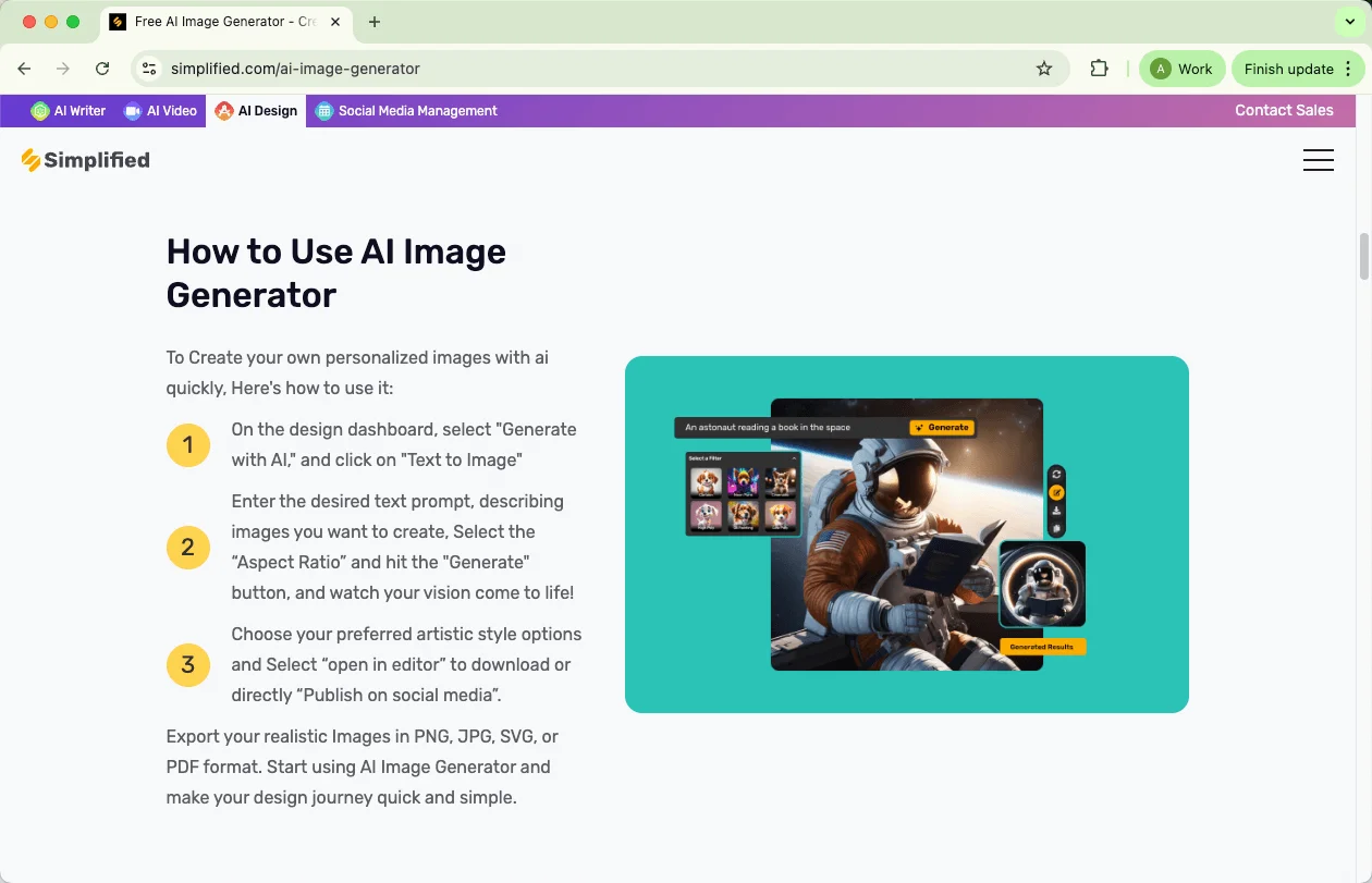 Simplified com AI image generator Simplified com AI image generator