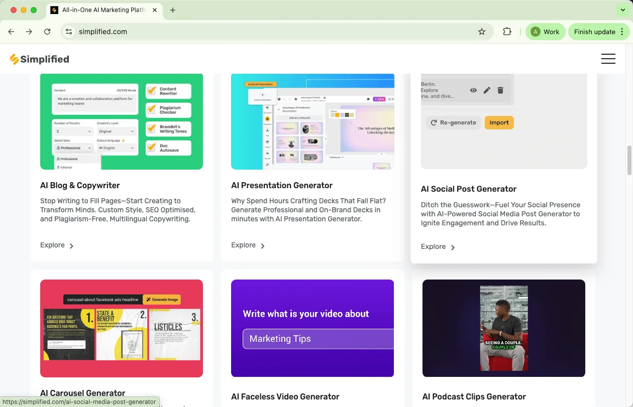 Simplified AI more features  Simplified AI more features