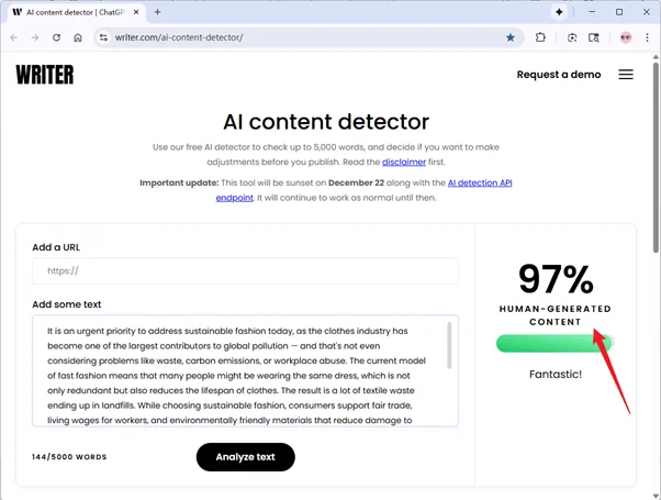 Writer scores grammatically-optimized Humbot AI humanized text 3% AI Writer scores grammatically-optimized Humbot AI humanized text 3% AI