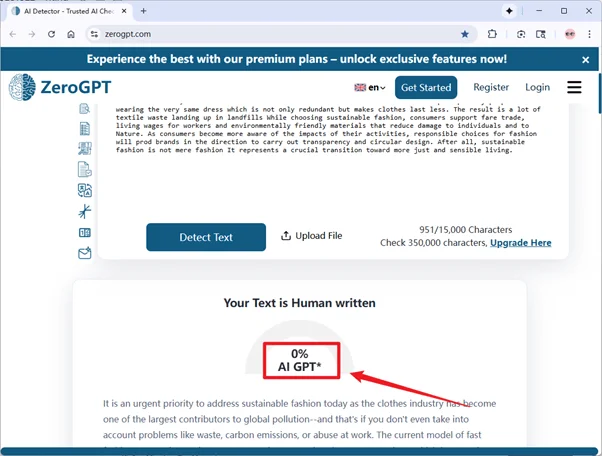 ZeroGPT scores the output of Humbot AI 0% AI ZeroGPT scores the output of Humbot AI 0% AI