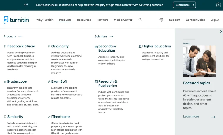 Bannière Turnitin Bannière Turnitin