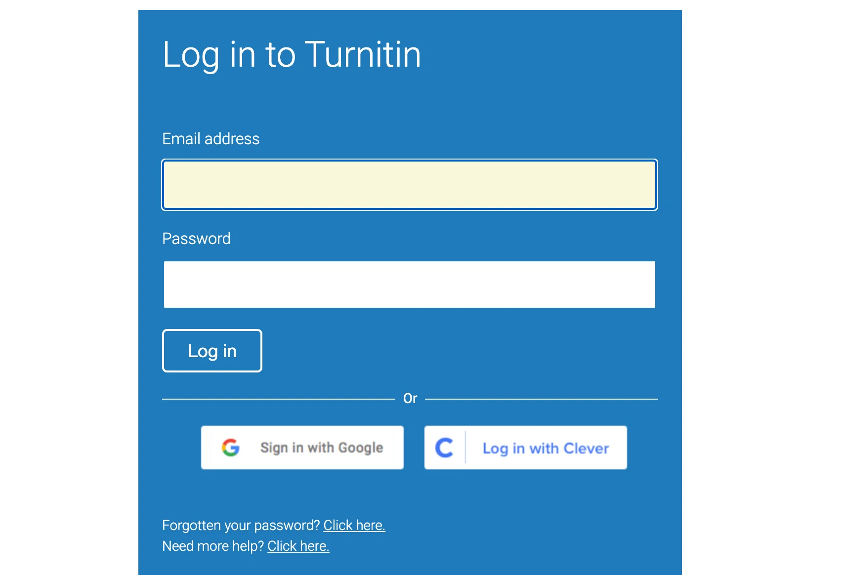 Turnitin Login