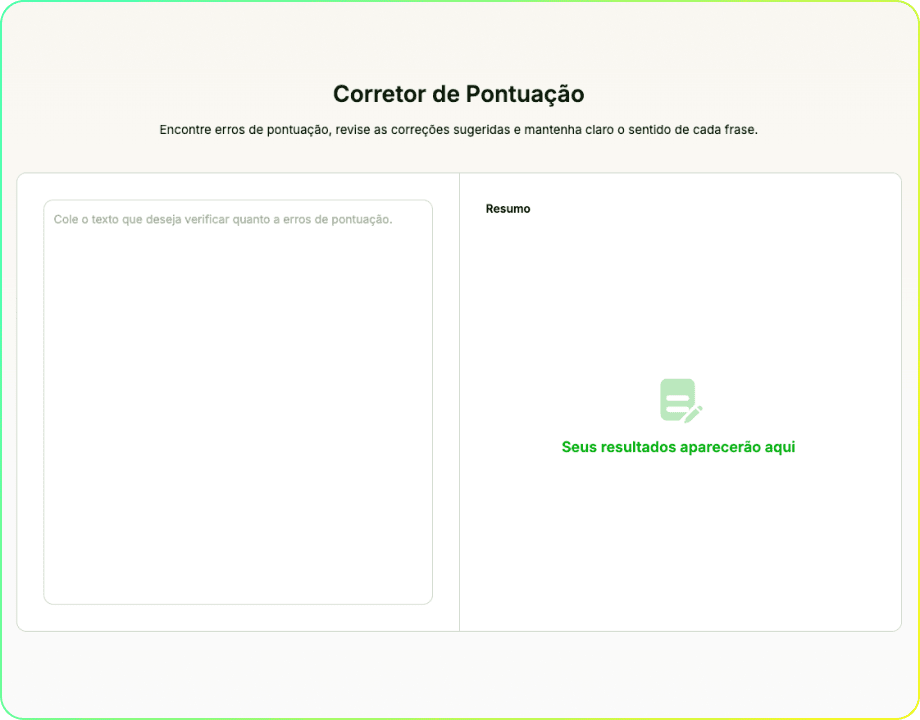 Corretor de Pontuação