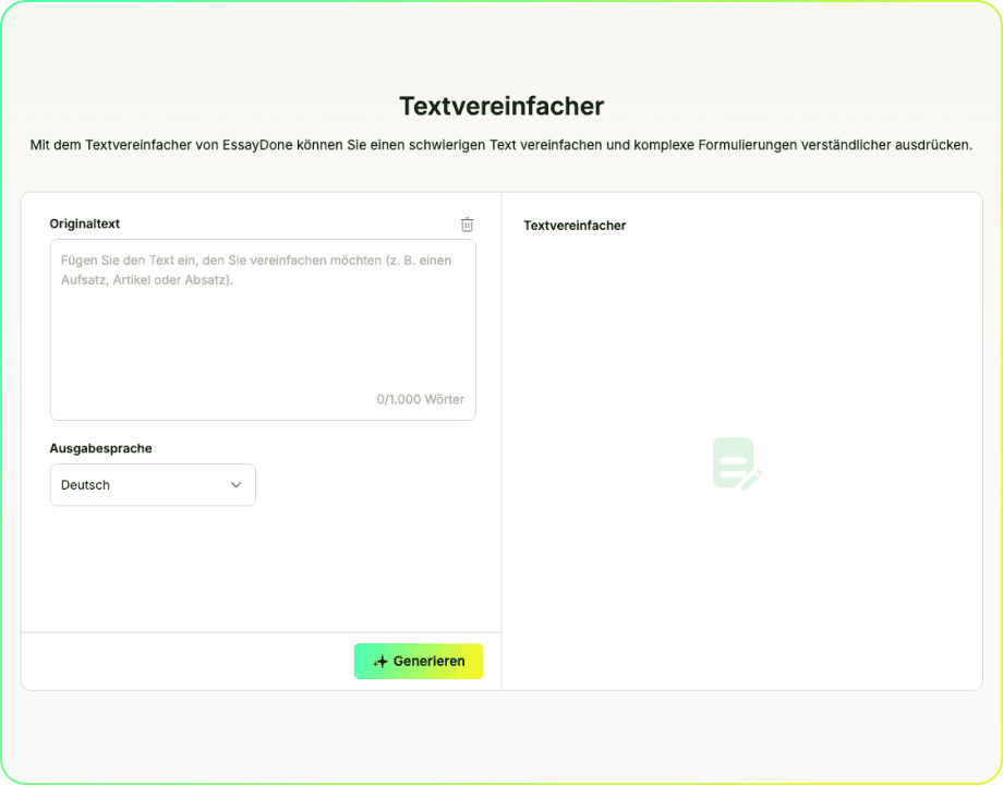 Textvereinfacher