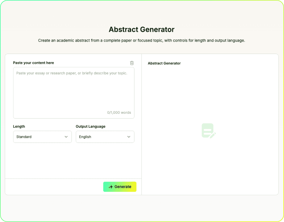 Abstract Generator