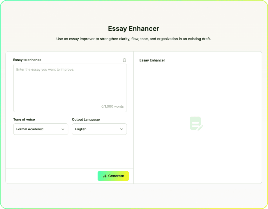 Essay Enhancer