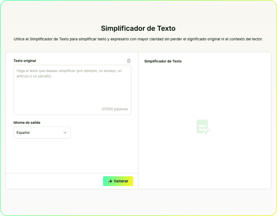 Simplificador de Texto