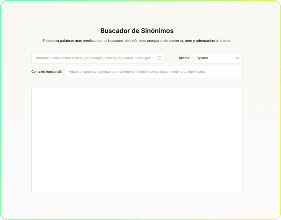 Buscador de Sinónimos