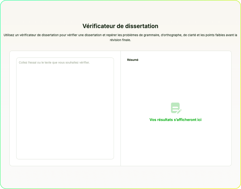 Vérificateur de dissertation