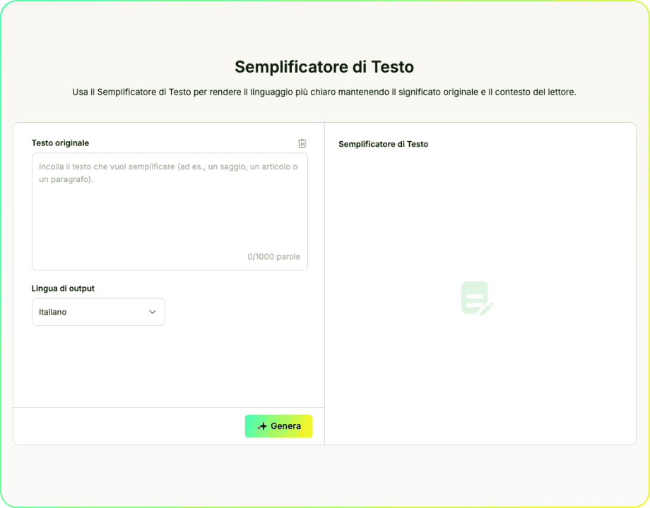 Semplificatore di Testo
