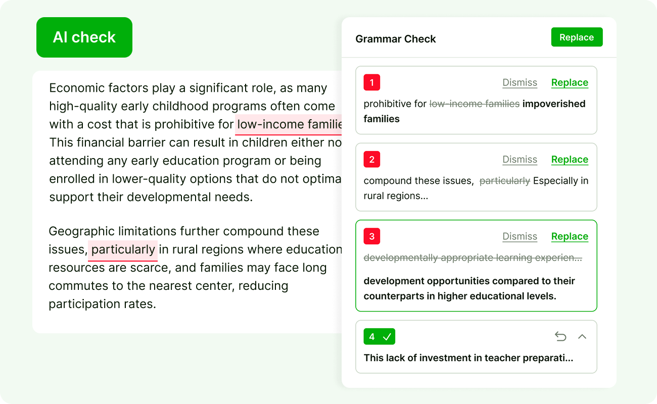 High Input Limits & Grammar Check