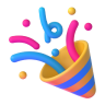 party popper emoji