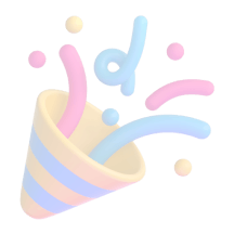 party popper emoji