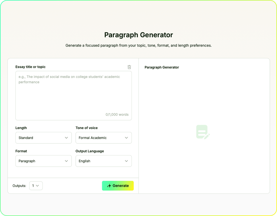 Absatzgenerator