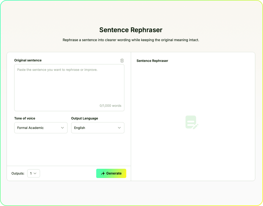 Satz-Umformulierer