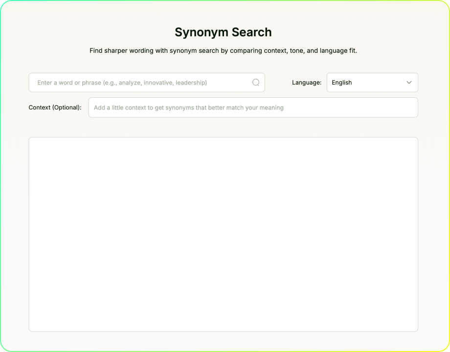 Buscador de Sinónimos